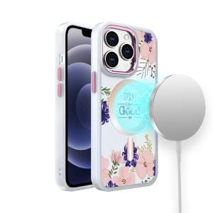 iPhone 14/ 14 Pro/ 14 Pro Max Premium Flower Design Magsafe Case