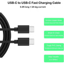 Super Fast Charging Travel Adapter – 25W USB Type-C to Type-C Cable for Quick Charging