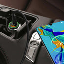 EC09P-CC-BK:18W Car Charger PD & USB-A with 3ft C to C cable