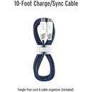 Elixage 10-Foot USB-C to USB-C Cable – High-Speed Charging and Data Transfer Cable