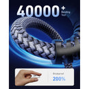 6ft Braided Lightning Cable for iPhone, iPad, iPod – Durable Sync and Charge Cable with Aluminum Connectors