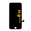 IPHONE 8 / SE 2020, VIVID DISPLAY WITH STEEL PLATE - BLACK
