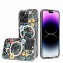iPhone 14/ 14 Pro/ 14 Pro Max Rubber Flower Design Magsafe Case