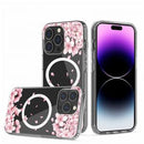 iPhone 13/ 13 Pro/ 13 Pro Max Rubber Flower Design Magsafe Case