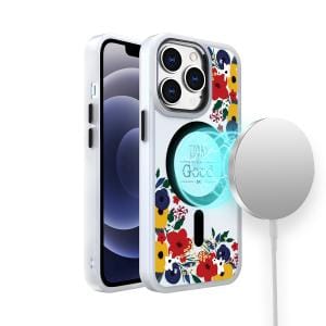 iPhone 13/ 13 Pro/ 13 Pro Max Premium Flower Design Magsafe Case