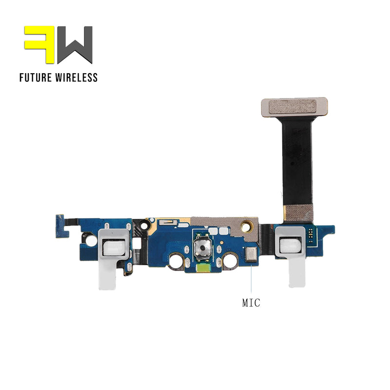 S6 Edge SM-G925P Charging Port Flex Cable Ribbon with Earphone Jack Replacement (Premium)